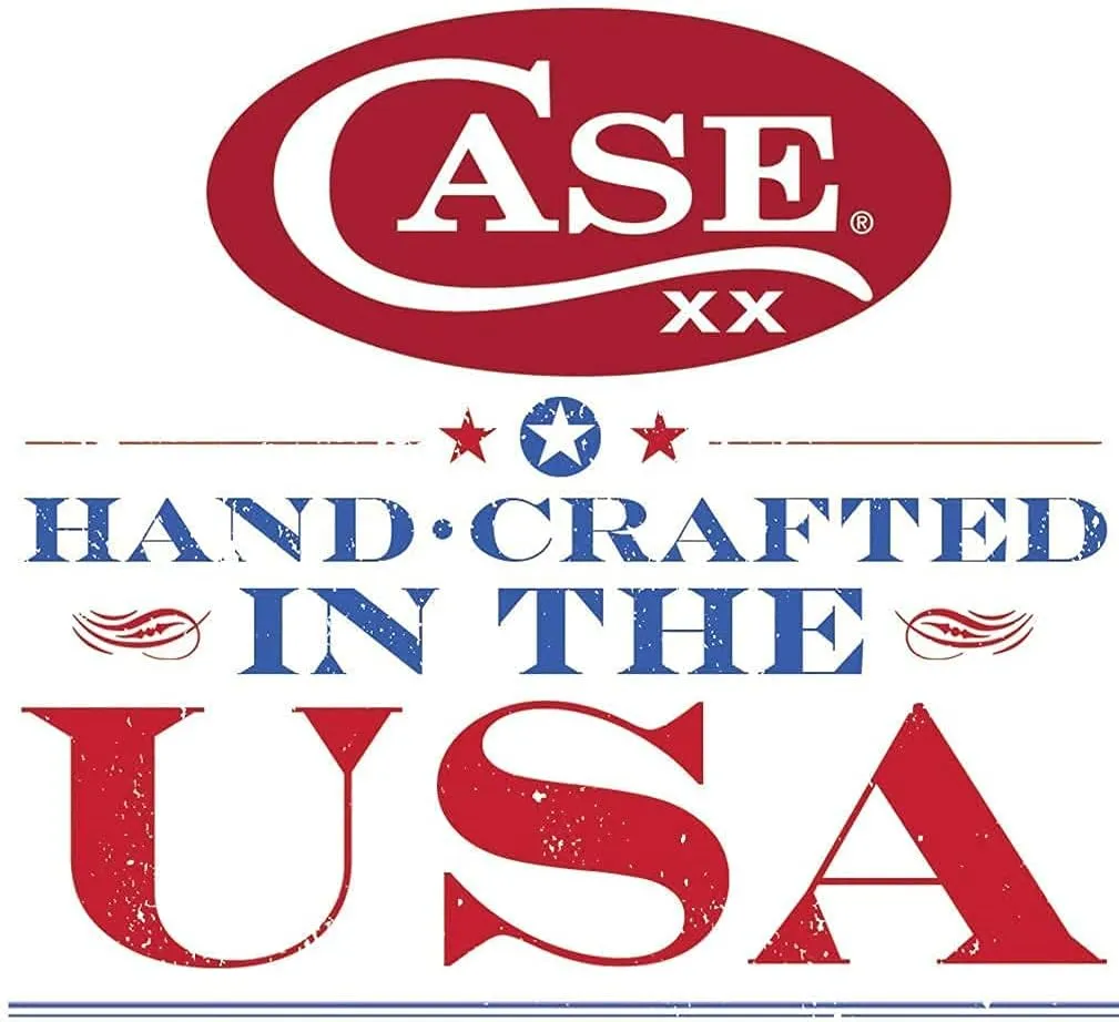 Case XX WR Pocket Knife Lockback Crimson Jig Bone Item #22823 (61225L SS) 3 5/8" Inches Closed