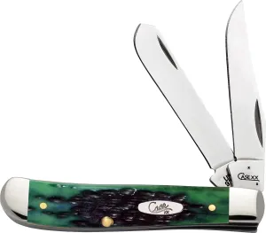 Case XX WR Pocket Knife Mini Trapper Kentucky Bluegrass Jig Bone Item #22761 - (6207 SS) - Length Closed: 3 1/2 Inches