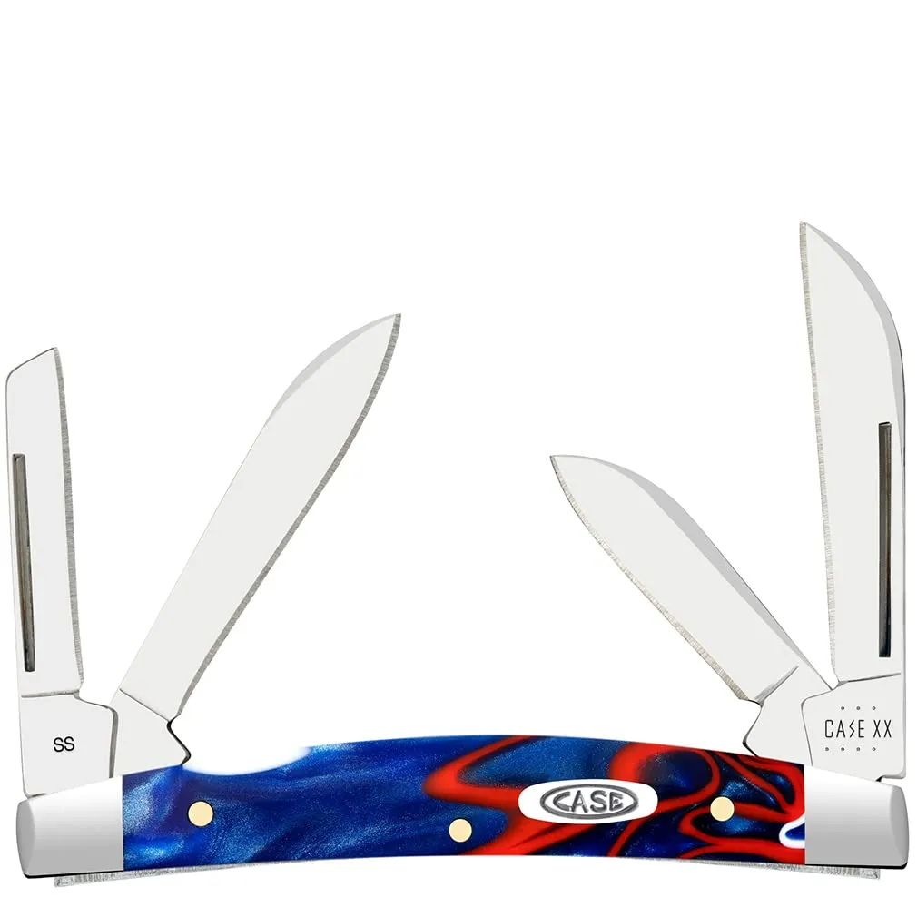 Case XX WR POCKET KNIFE PATRIOT KIRINITE SMALL CONGRESS, ITEM 11224, LENGTH CLOSED 3 1/8 INCH (10468 SS)