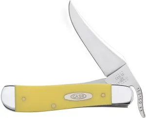 Case XX WR Pocket Knife RussLock Yellow Synthetic W/Carbon Steel Item #22895 (31953L CS) 4 1/4 inches Closed