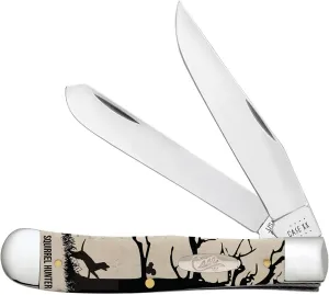 Case XX WR POCKET KNIFE, SQUIRREL HUNTER NATURAL SMOOTH BONE TRAPPER, 4 1/8 INCHES CLOSED, ITEM #9144589