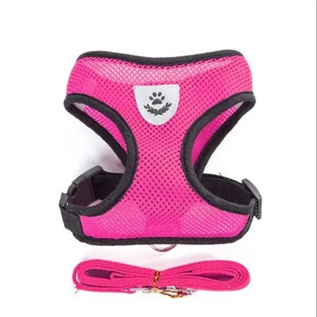 Cat/ Dog Harness with Adjustable Lead Leash-
