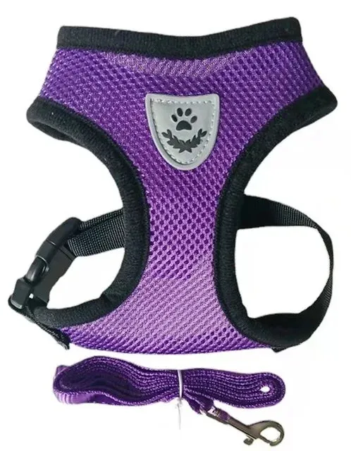 Cat/ Dog Harness with Adjustable Lead Leash-