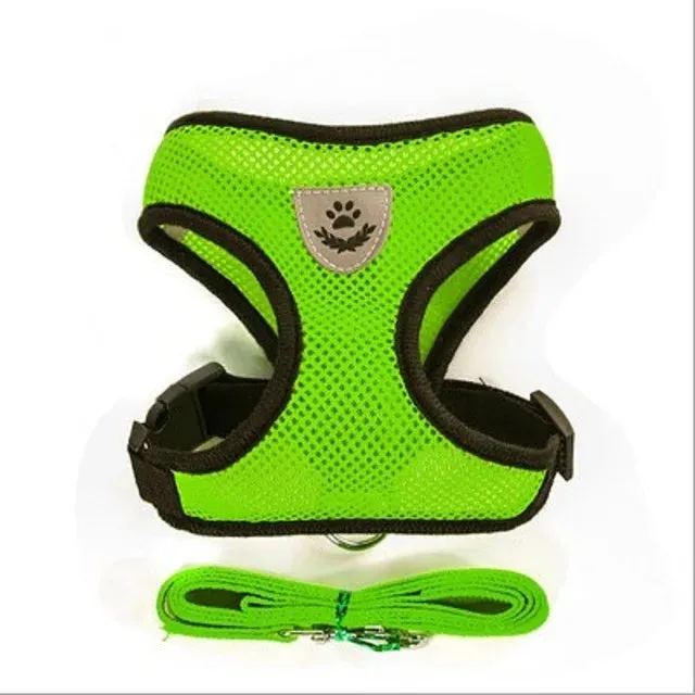 Cat/ Dog Harness with Adjustable Lead Leash-