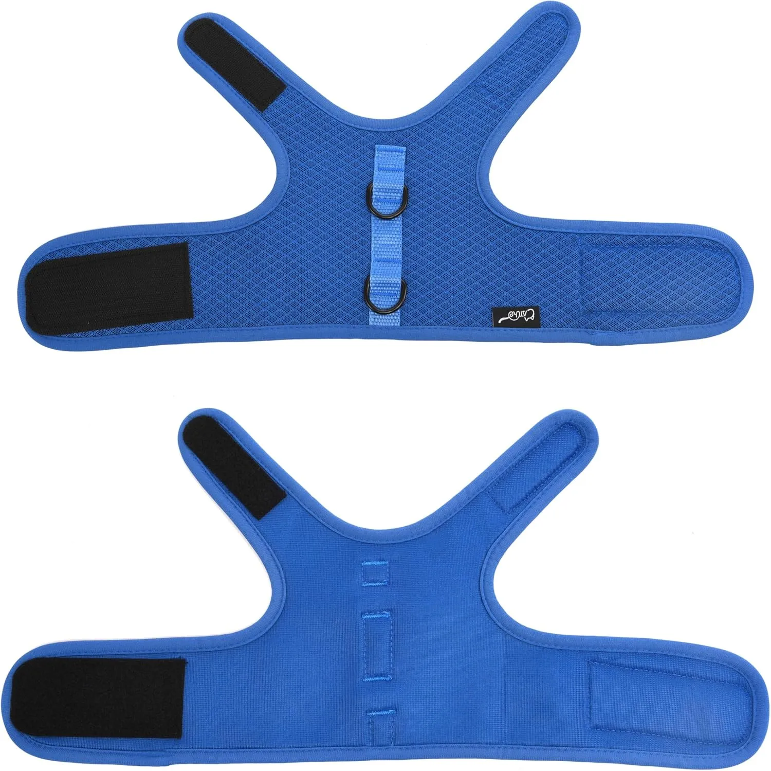 Cat Harness and Leash for Walking Escape Proof Breathable Mesh Fabric, Solid Blue, Extra Large, Adjustable Cat Walking Jackets, Padded Stylish Cat Vest