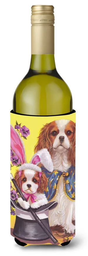 Cavalier Spaniel Easter Magic Wine Bottle Hugger PPP3065LITERK