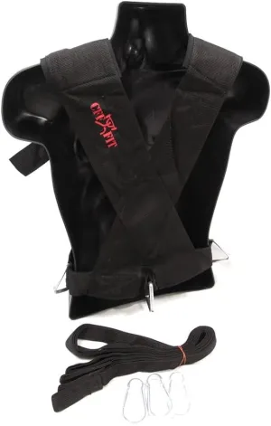 CFF Multi Purpose Sled Harness Vest - Black/Red - Small/Medium - for use with Weighted sled and in Speed and Strength Training…