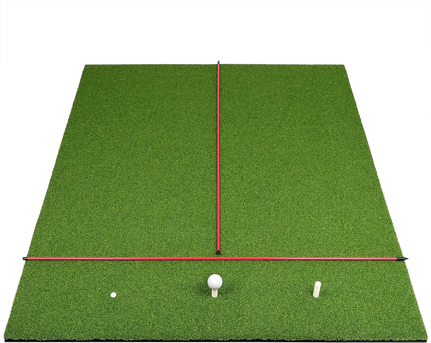 CHAMPKEY PRO Golf Hitting Mats | Premium Turf with Rubber Foam Padding Golf Mats | Come with 2 Alignment Sticks and 4 Rubber Tees
