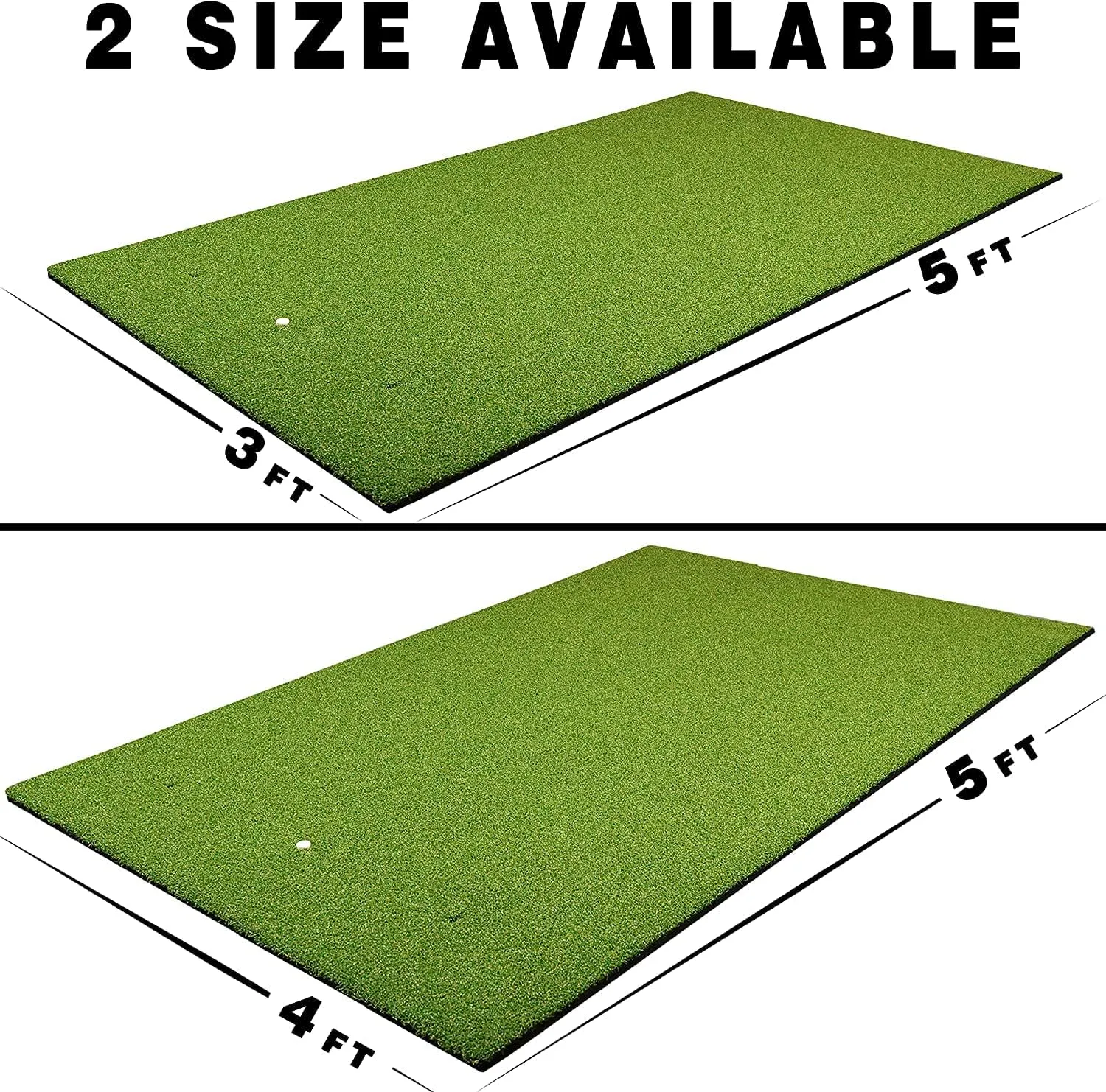 CHAMPKEY PRO Golf Hitting Mats | Premium Turf with Rubber Foam Padding Golf Mats | Come with 2 Alignment Sticks and 4 Rubber Tees
