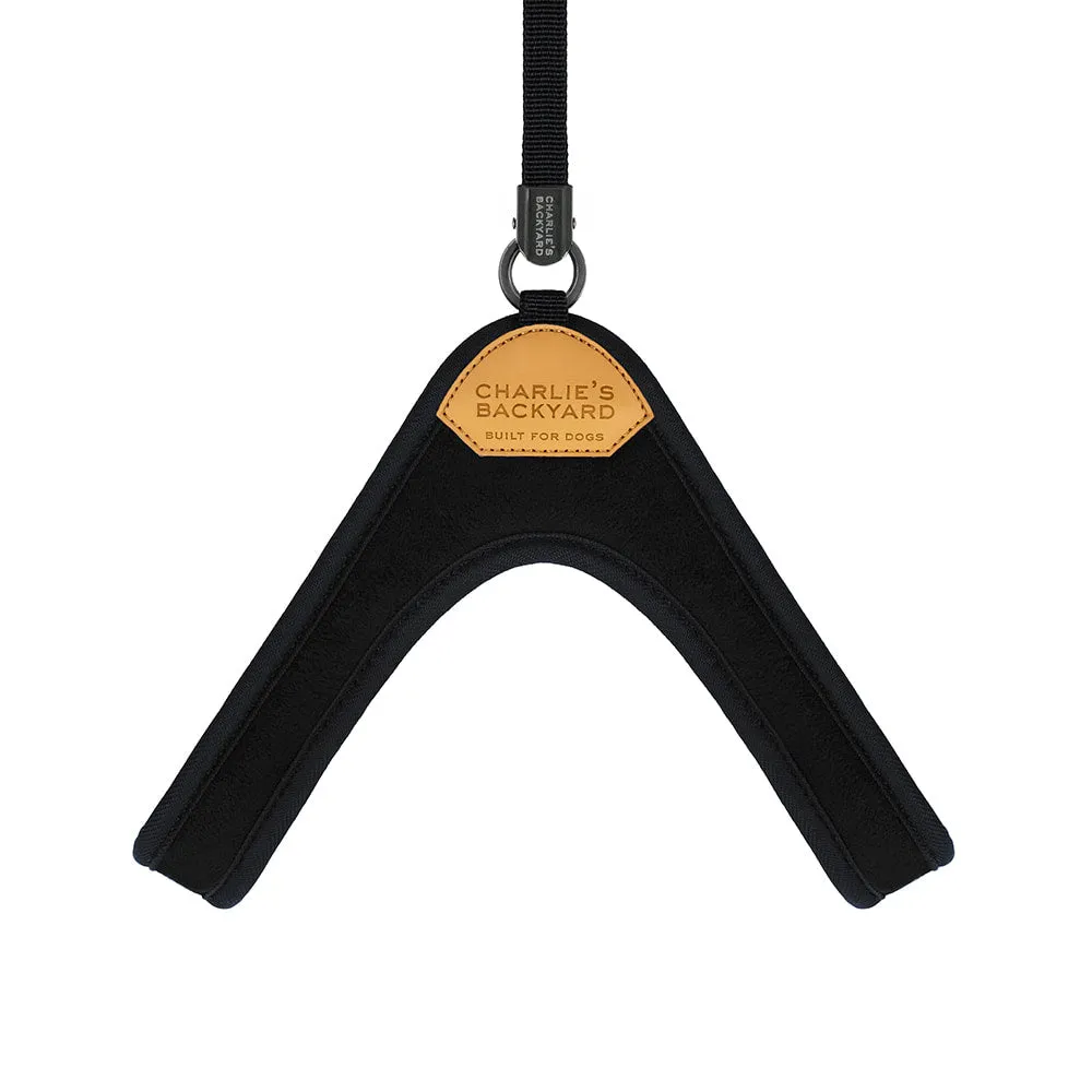 Charlie's Backyard Adjustable Easy Harness Black