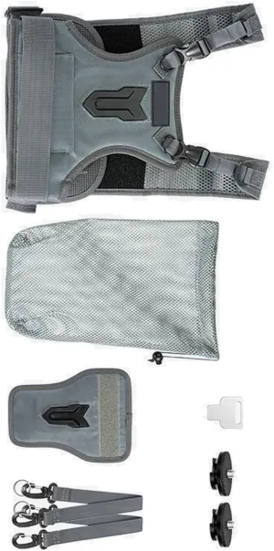 Chest Harnesses Two Camera Carrying Chest Harness Vests Systems with Secure Straps Side Holsters for DSLR Cameras