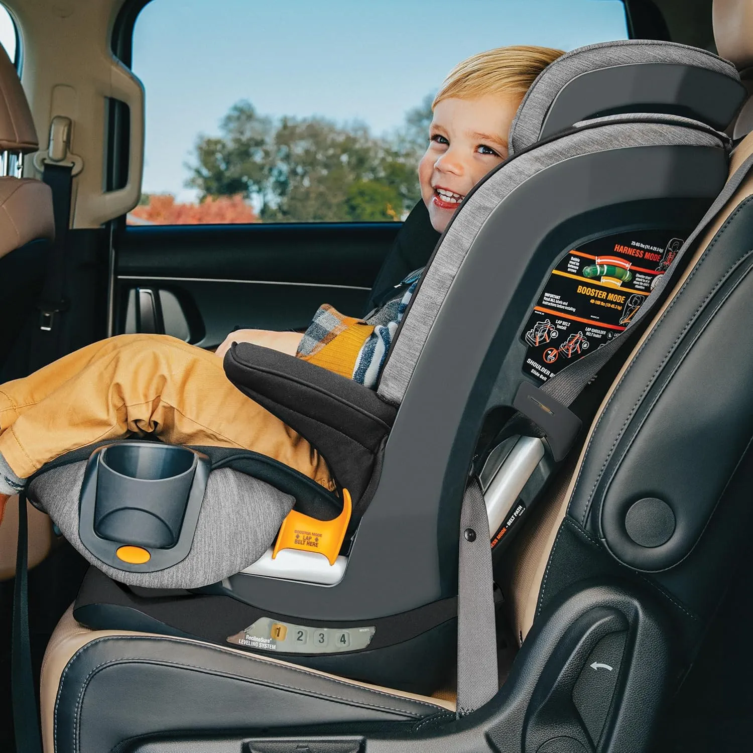 Chicco MyFit® 2-in1 Harness Booster Car Seat, 5-Point Harness Car Seat and High Back Booster, for Children 26.5-100 lbs. | Haven/Purple