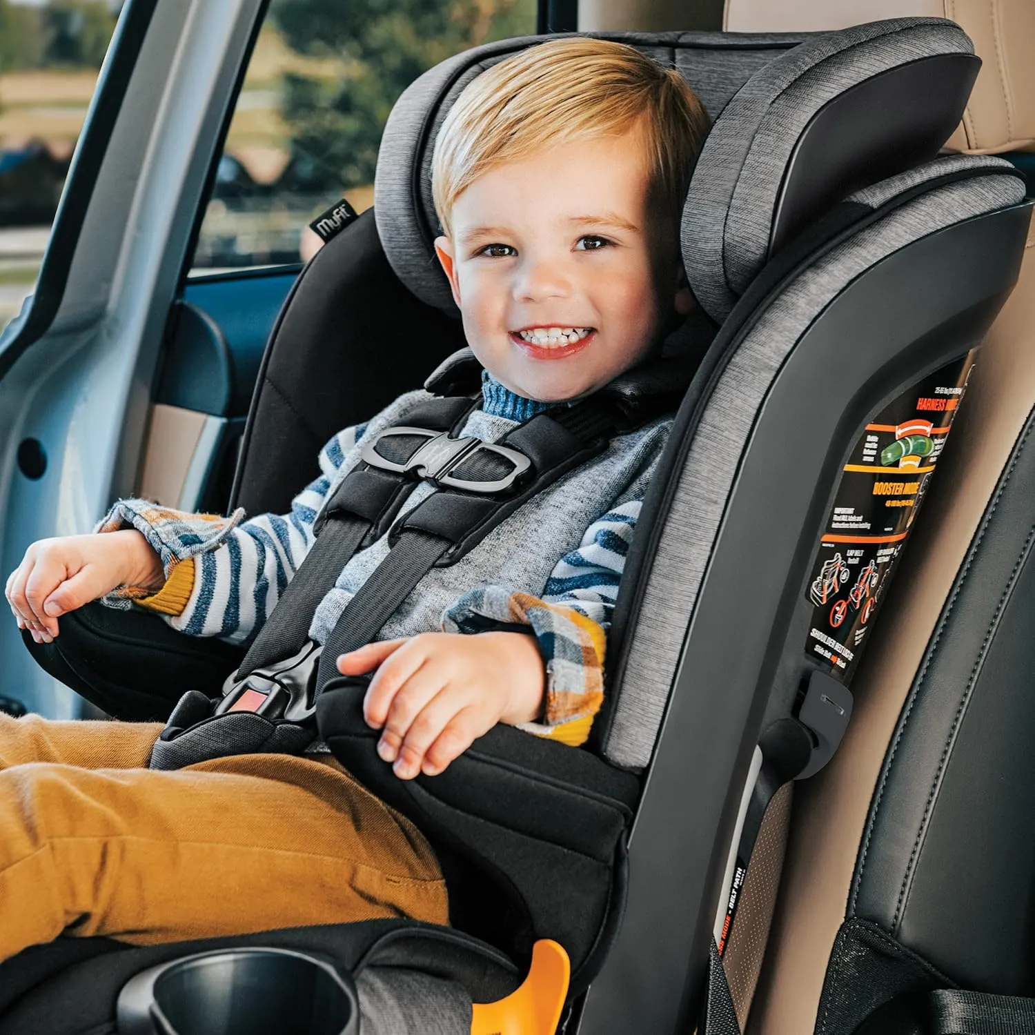 Chicco MyFit® 2-in1 Harness Booster Car Seat, 5-Point Harness Car Seat and High Back Booster, for Children 26.5-100 lbs. | Haven/Purple