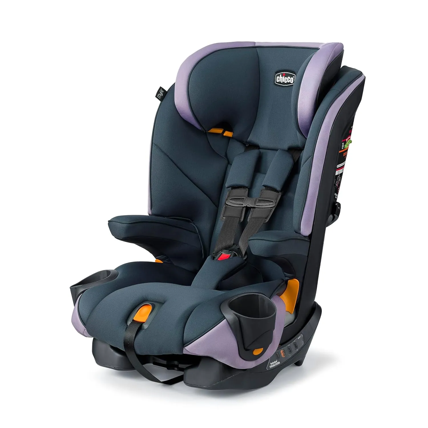 Chicco MyFit® 2-in1 Harness Booster Car Seat, 5-Point Harness Car Seat and High Back Booster, for Children 26.5-100 lbs. | Haven/Purple
