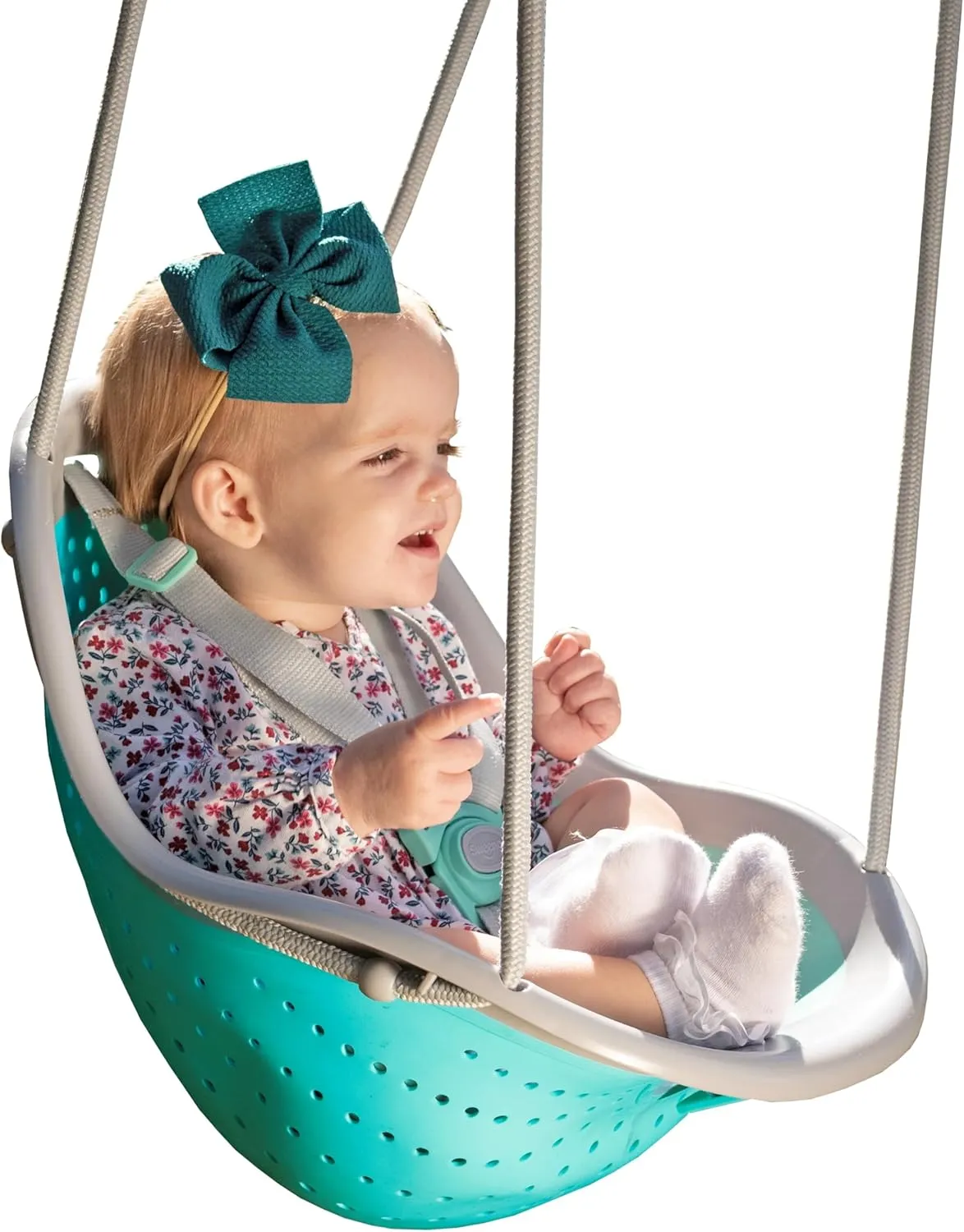 Child Swing Seat, 6 Months to 3 Years of Age. Soft, Durable, Flexible and Breathable. Adjustable Straps and Clips, Weather Resistant and Fully Assembled. 10" Deep x 15" W x 19" H, by XDP Recreation