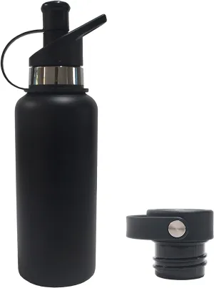 Classic 16oz Vacuum Insulated stainless steel water bottle with filter Camping Hiking Backpacking Outdoor Emergency