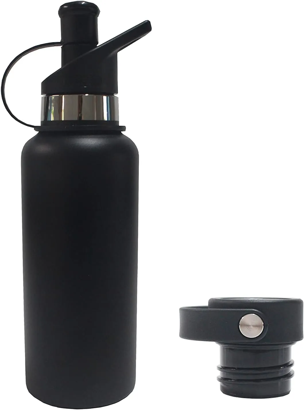 Classic 16oz Vacuum Insulated stainless steel water bottle with filter Camping Hiking Backpacking Outdoor Emergency