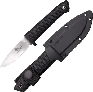 Cold Steel Pendleton Mini Hunter 3-Inch AUS 10A Stainless Steel Fixed Blade Outdoor Camping Game Hunting Knife | Shock-Absorbent Kray-Ex Handle, Weather-Resistant Secure-Ex Sheath