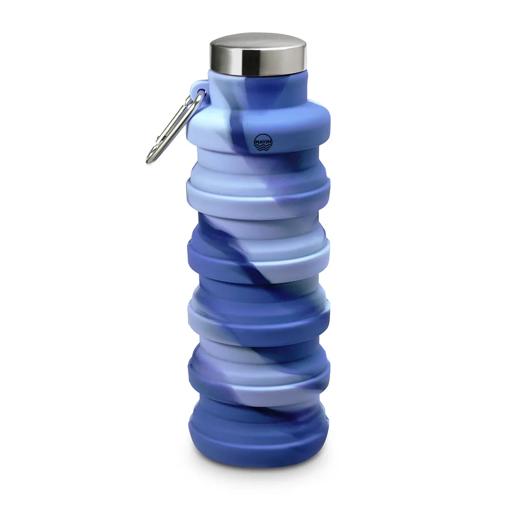 Collapsible Carabiner Bottle - Tie Dye- Brigths