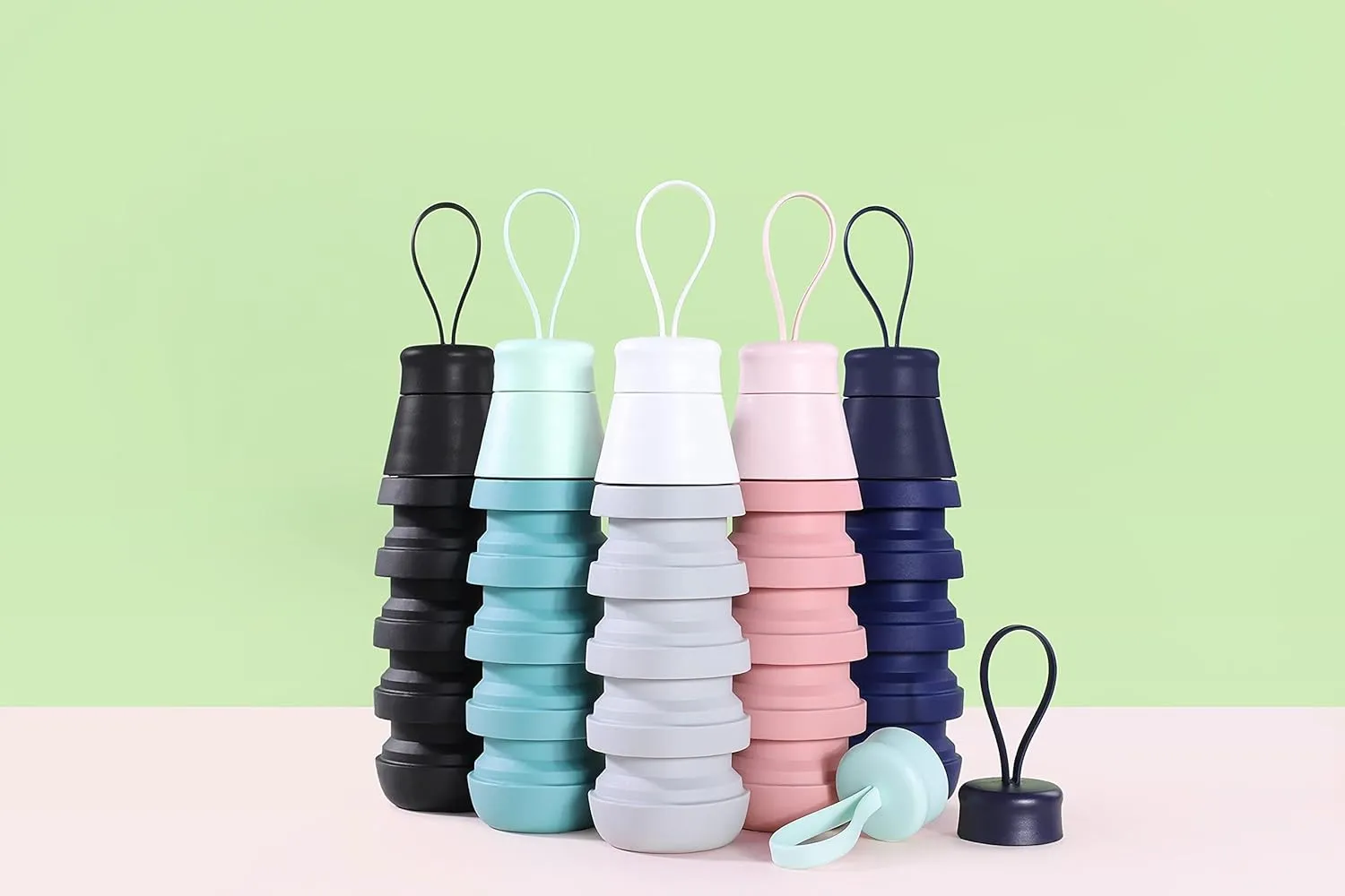 Collapsible Water Bottle (Deep Sea Blue)
