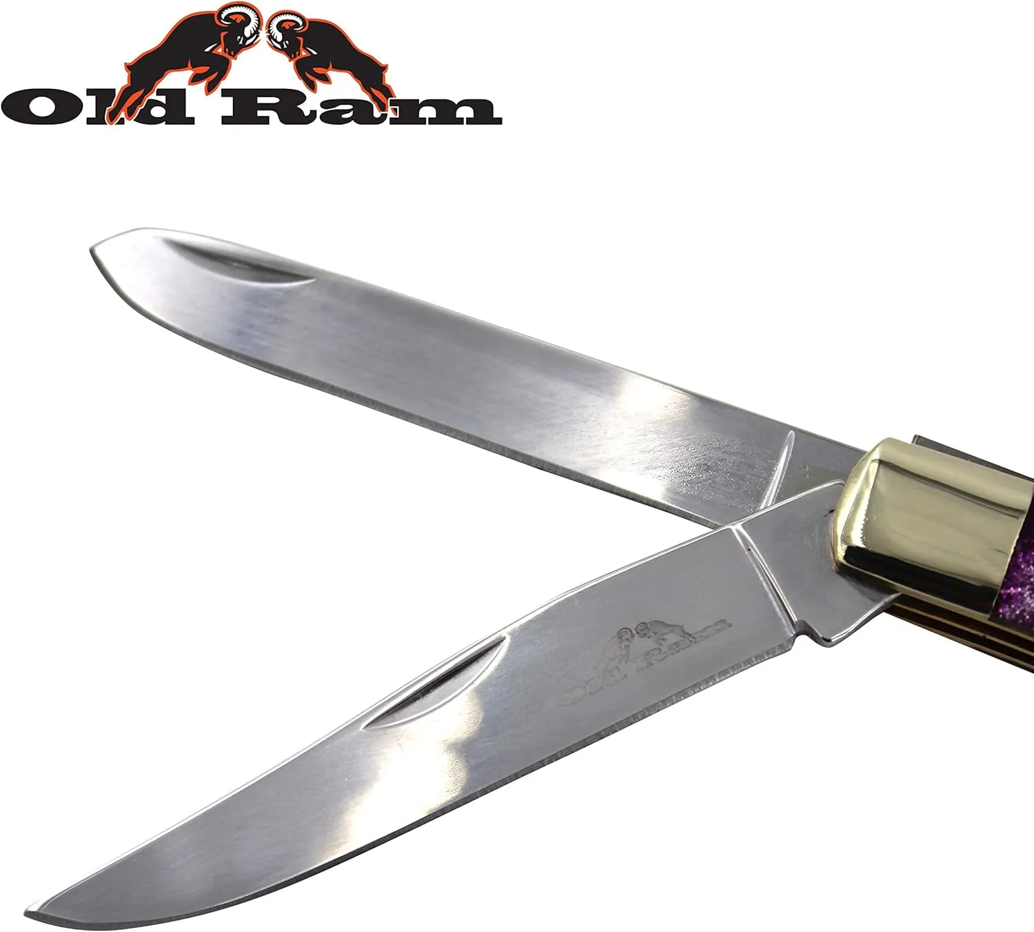 Collection Everyday Carry Manual Folding Pocket Trapper Knife w/Smooth Resin Handle (PR-2)