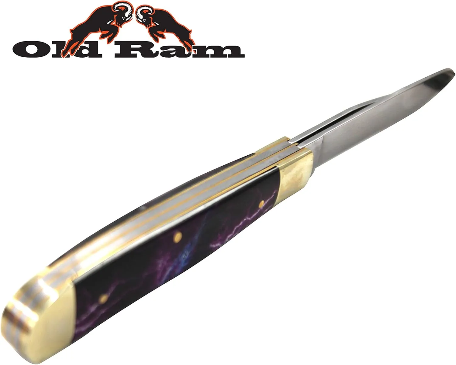 Collection Everyday Carry Manual Folding Pocket Trapper Knife w/Smooth Resin Handle (PR-2)