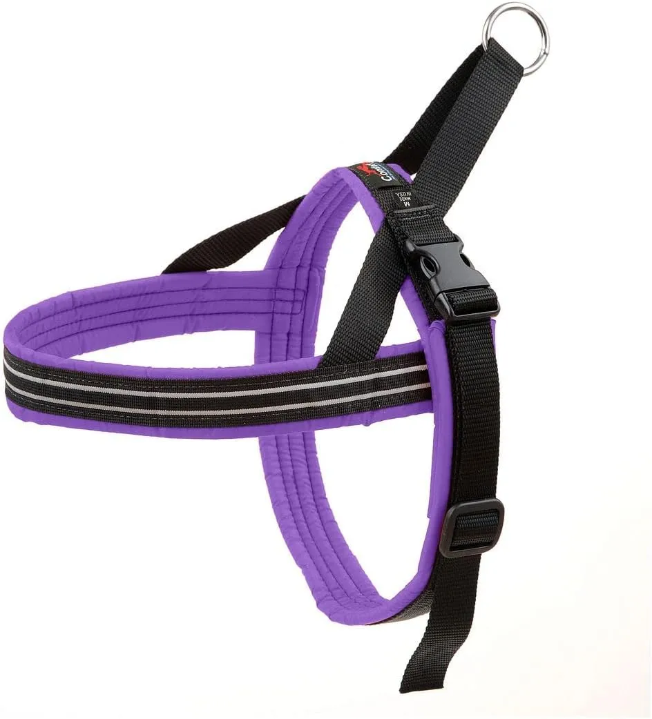 ComfortFlex Sport Dog Harness - Made in The USA - Fully Padded, Reflective, Adjustable, Lightweight No-Choke, No-Pull, Non-Chafing Design for Active Dogs, Enhanced Control, Medium, Purple