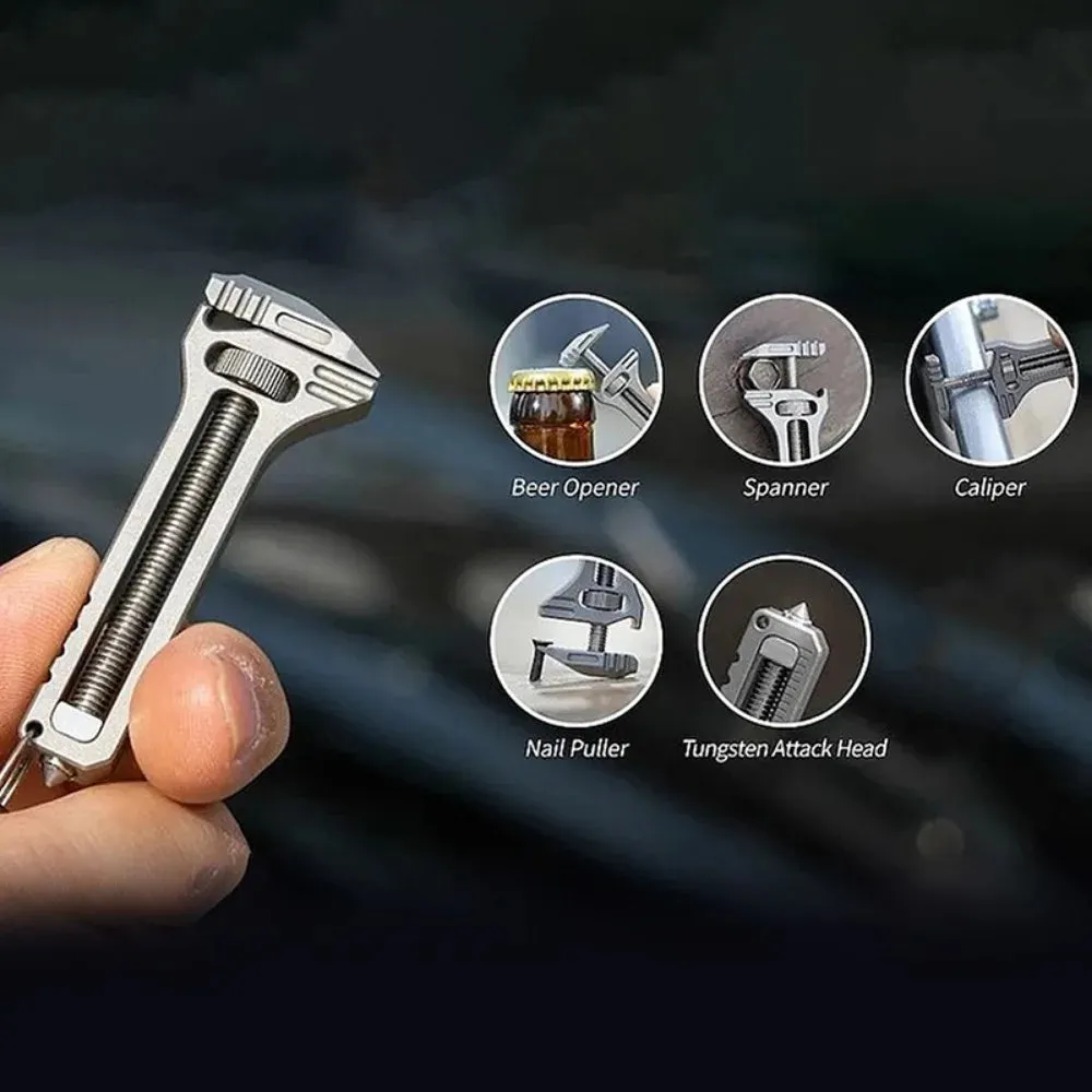 Compact EDC Multi Tool Keychain Pocket Cutter for Camping and Survival
