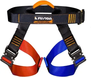 Concerto Rock Climbing Harness - Fusion Climb® - (5,000 LBS Rated) Professional Half Body Harness for Mountaineering, Tree Climbing, Ziplining, Rock Climbing, Rappelling- Heavy Duty Half Body Harness