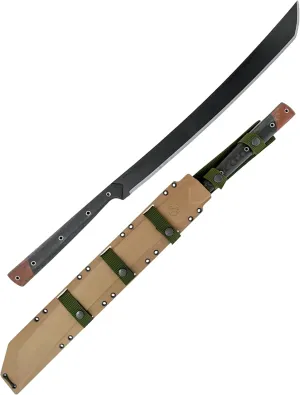 Condor Tool & Knife Yoshimi Heavy Duty Machete - 1075 High Carbon Steel - Kydex Molle Compatible Sheath - Cutlass Machete - 4.5mm Thick - 19.1in Blade - 47.5oz