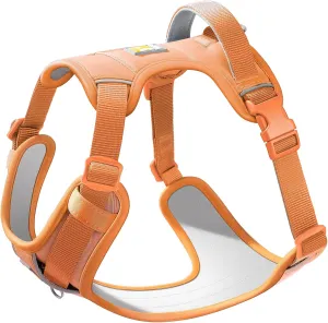 Core Dog Harness with Handle and Pocket, Sliver ion Inner Fabric, Wear-Resistant Shell Fabric, Reflective and Soft Padded (Coral Orange, Size Small)