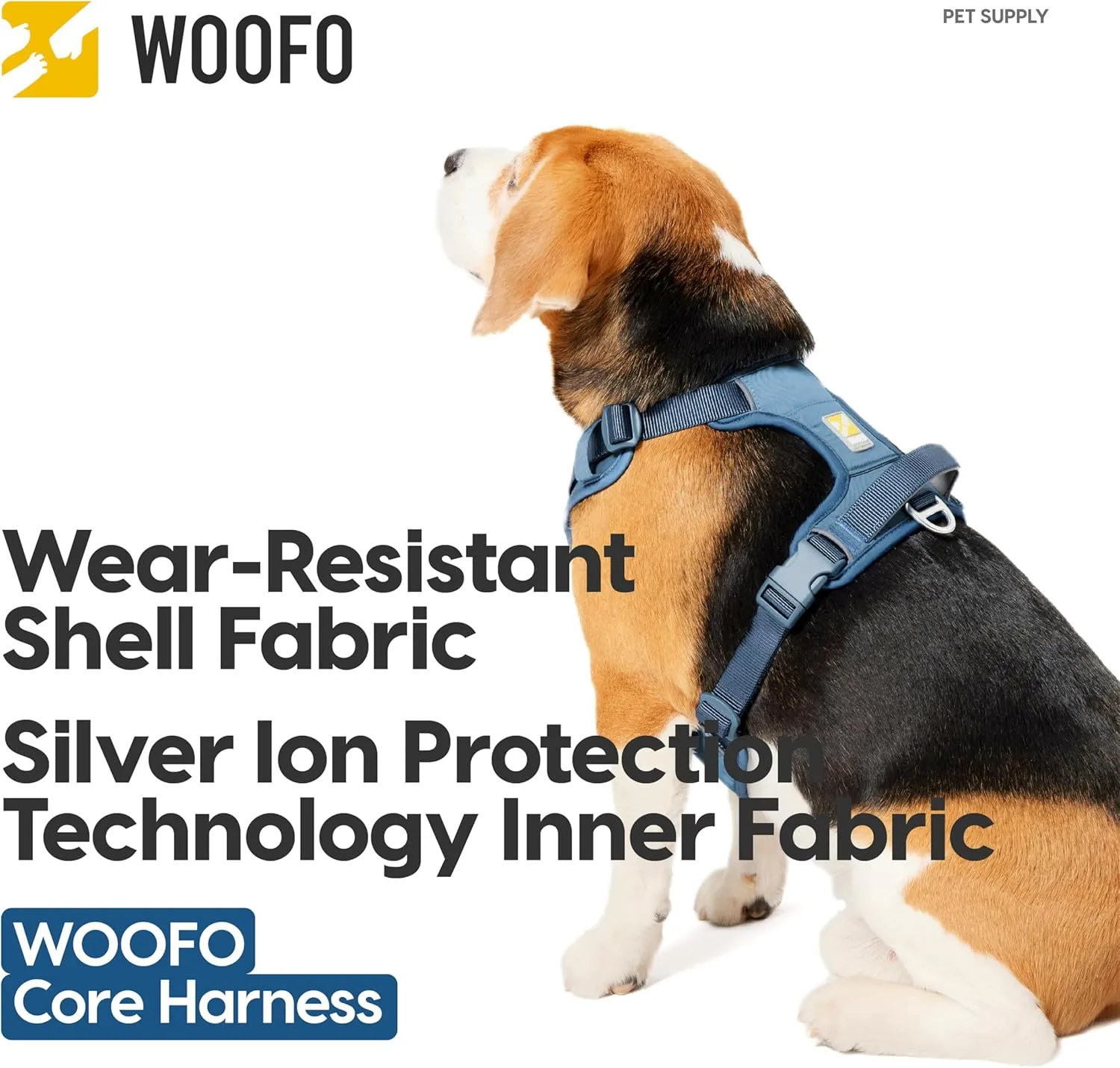 Core Dog Harness with Handle and Pocket, Sliver ion Inner Fabric, Wear-Resistant Shell Fabric, Reflective and Soft Padded (Coral Orange, Size Small)