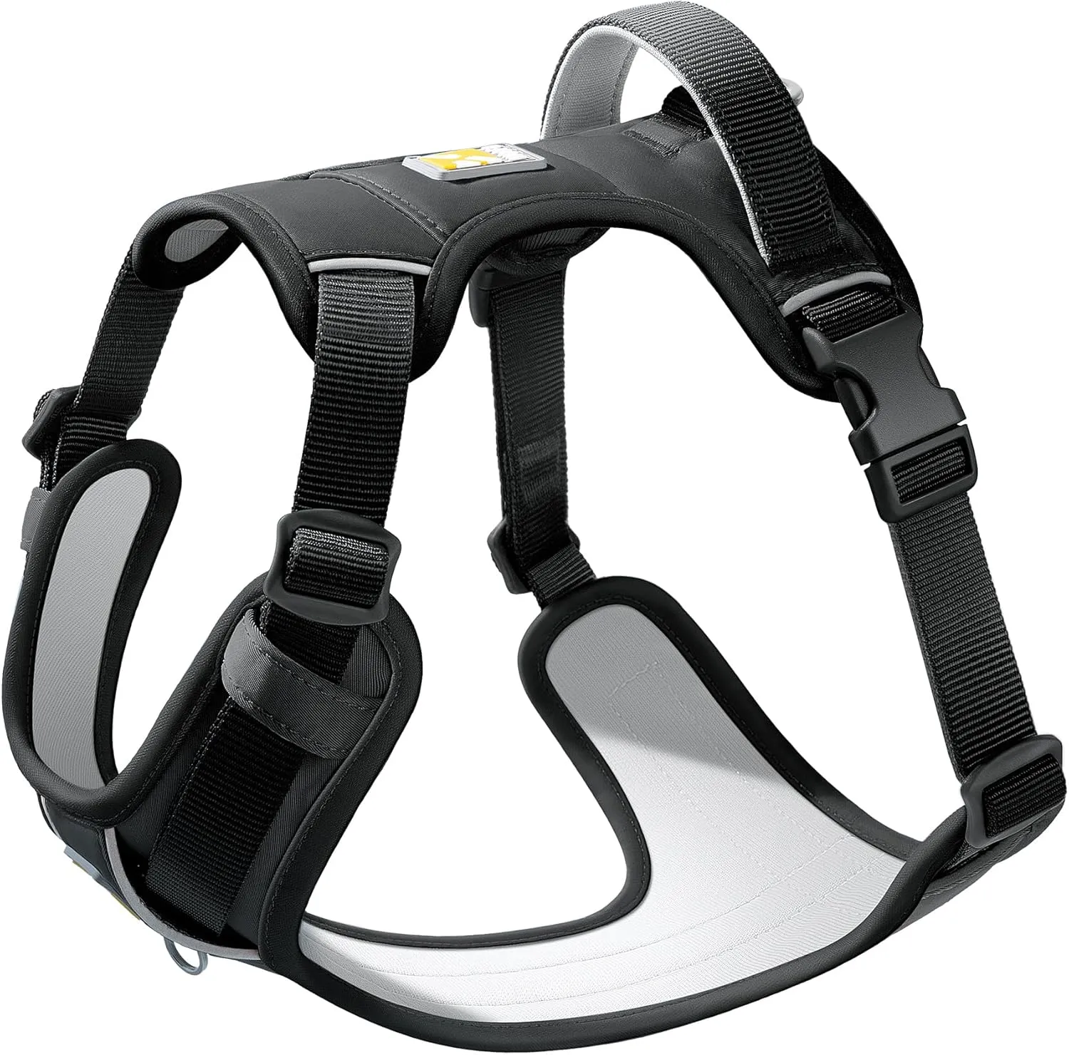 Core Dog Harness with Handle and Pocket, Sliver ion Inner Fabric, Wear-Resistant Shell Fabric, Reflective and Soft Padded (Shadow Black, Size Medium)