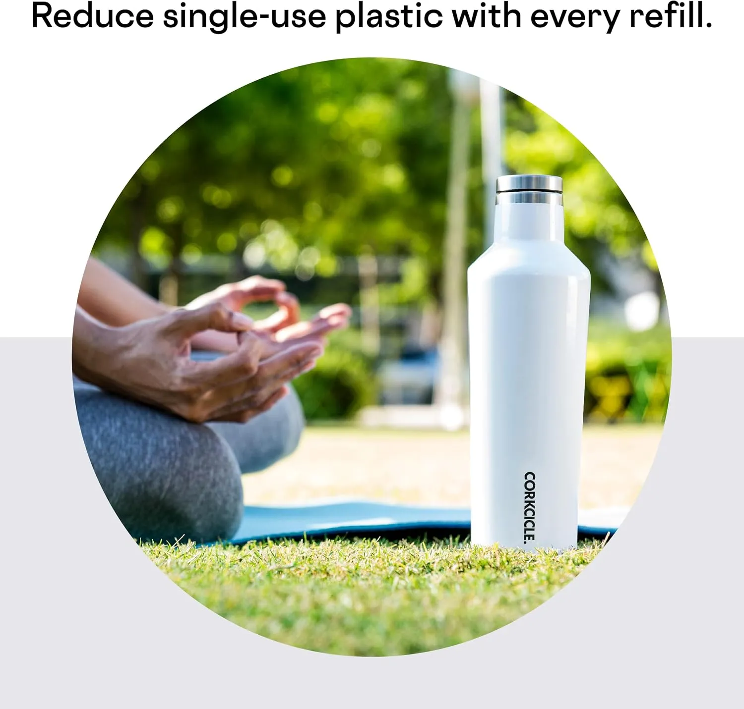 Corkcicle Classic Canteen Insulated Tumbler, Gloss White, 16 oz – Reusable Water Bottle Keeps Beverages Cold for 25 Hours & Hot 12 Hours – Cupholder Friendly Tumbler with Screw-On Cap