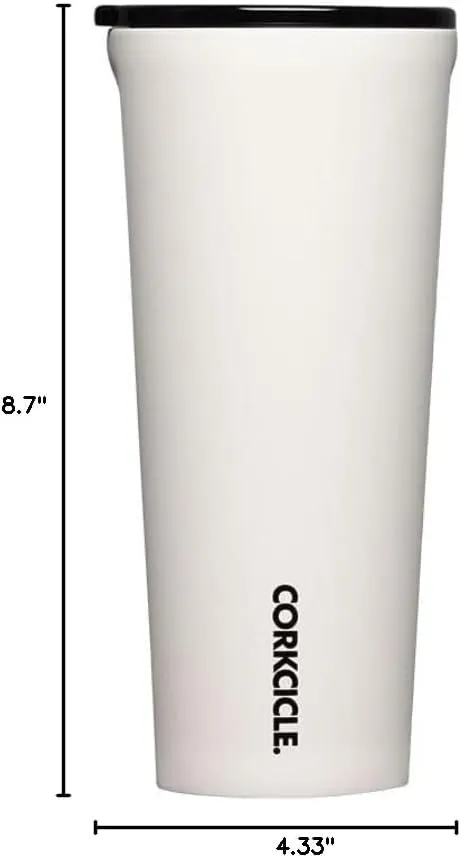 Corkcicle Classic Triple Insulated Coffee Mug with Lid, Dune, 24 oz – Stainless Steel Travel Tumbler Keeps Beverages Cold 9 hrs, Hot 3hrs – Cupholder Friendly Travel Coffee Tumbler