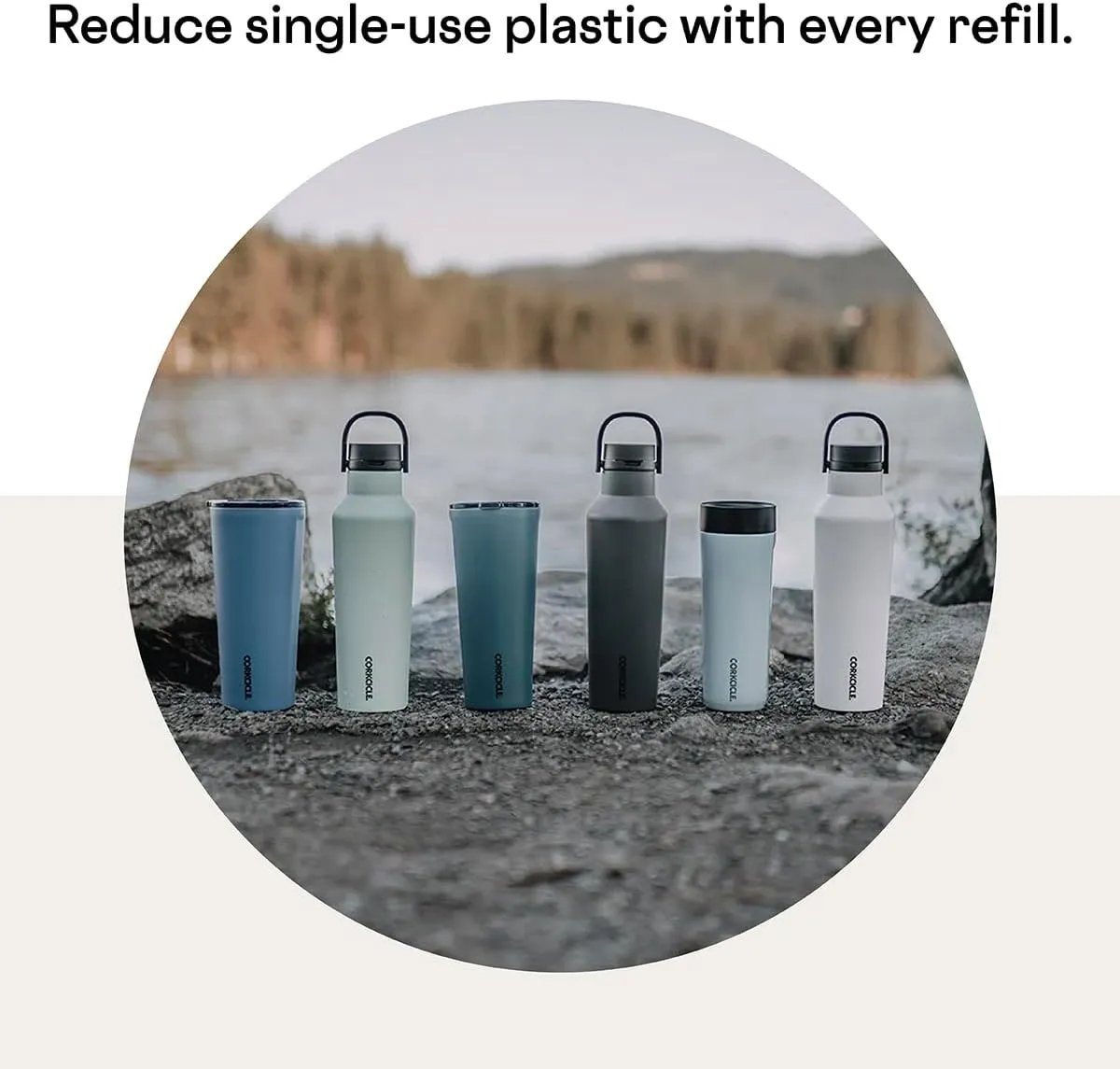 Corkcicle Classic Triple Insulated Coffee Mug with Lid, Dune, 24 oz – Stainless Steel Travel Tumbler Keeps Beverages Cold 9 hrs, Hot 3hrs – Cupholder Friendly Travel Coffee Tumbler