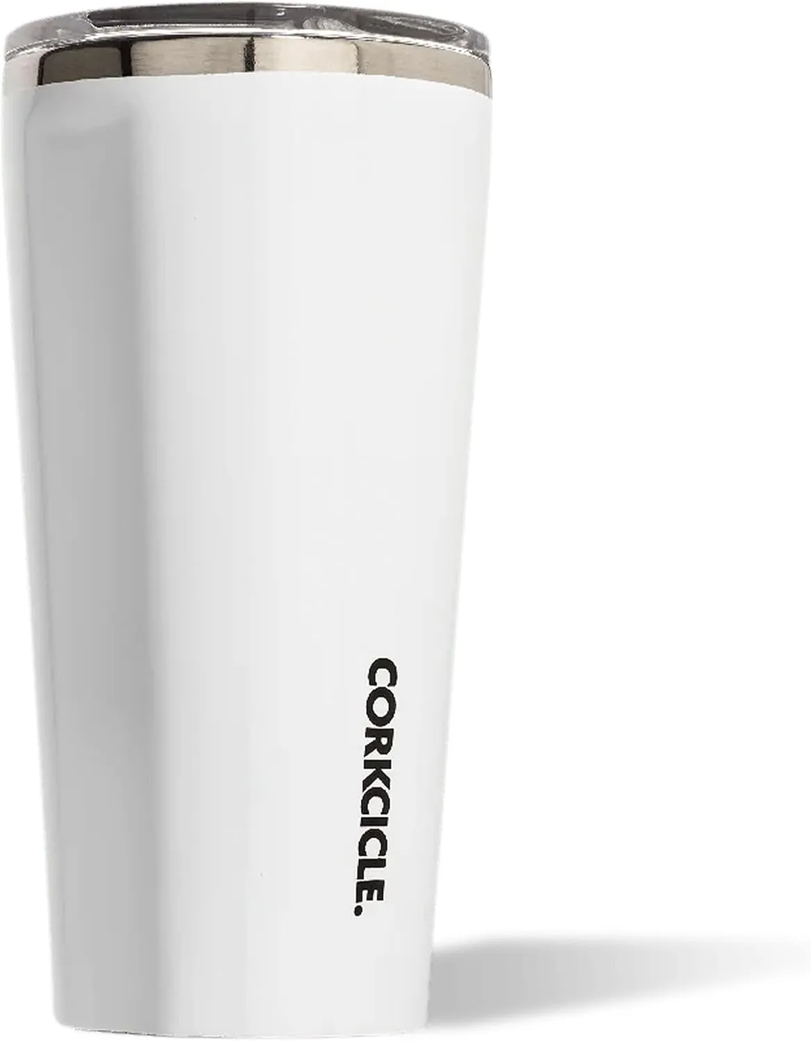 Corkcicle Tumbler Insulated Stainless Steel Bottle/Thermos, 16 oz, White
