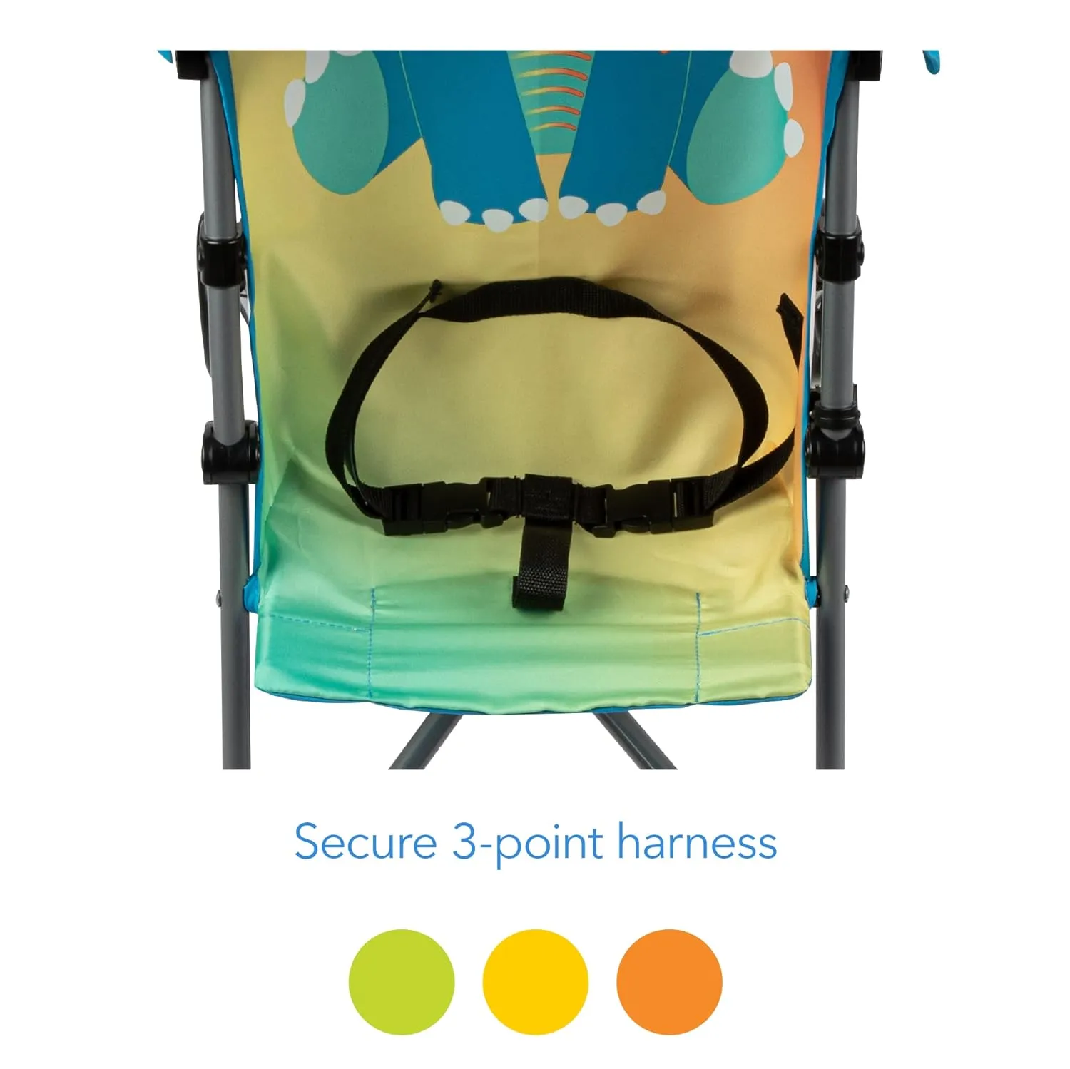 Cosco Character Umbrella Stroller, Easy to Store Anywhere with its Compact Umbrella fold, Stewie Stegosaurus