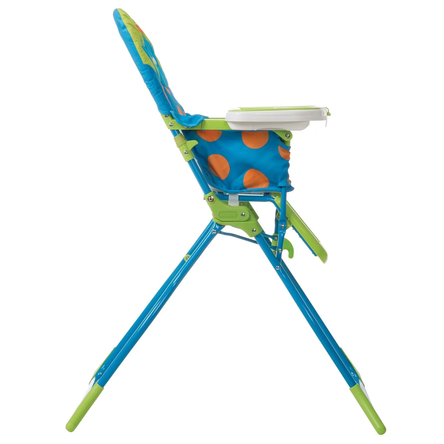 Cosco Kids Simple Fold Folding High Chair for Babies and Toddlers (from 6 Months to 50 lbs) Simple Fold Deluxe with 3-Position Tray, Portable High Chair, Monster Syd