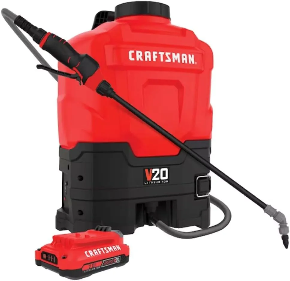 CRAFTSMAN 20V* Lithium-ion Battery Powered 4 Gallon Backpack Sprayer