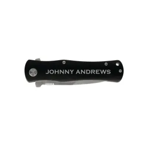 Custom Engraved Knife, Groomsman Gift, "Johnny"