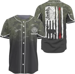 Custom Made Axe Throwing Button Down Baseball Jerseys with 3D Axe Graphic Sports T-Shirt