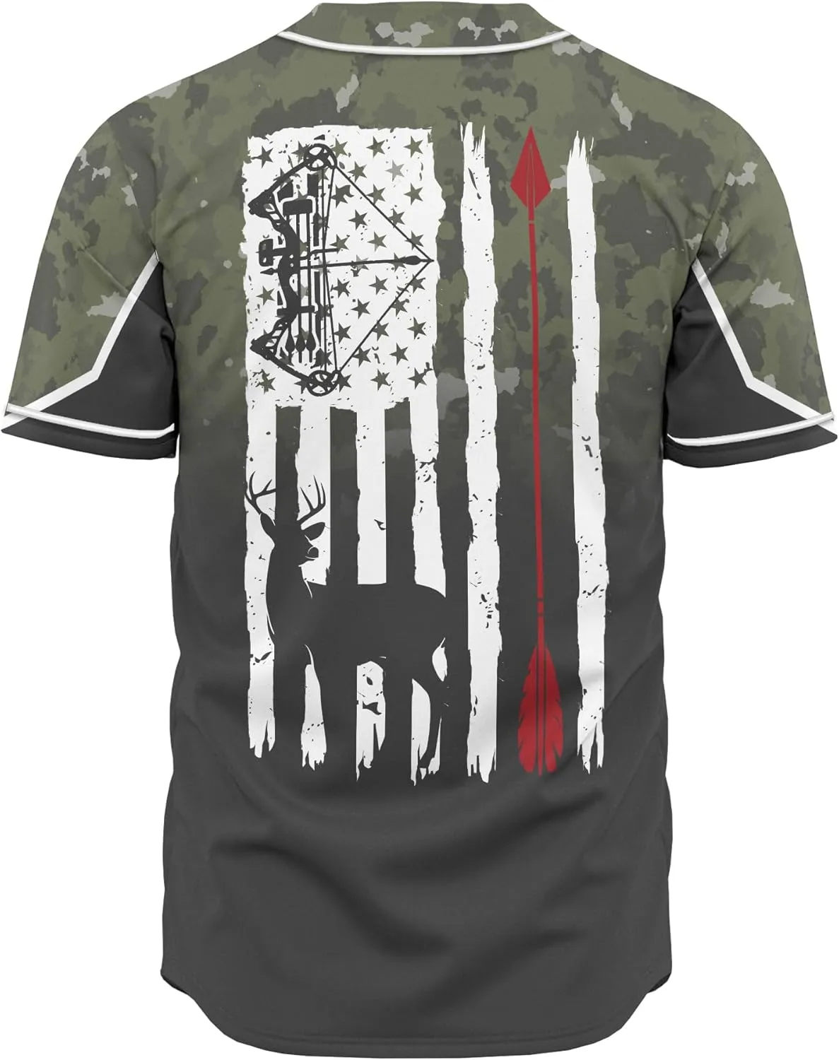 Custom Made Axe Throwing Button Down Baseball Jerseys with 3D Axe Graphic Sports T-Shirt