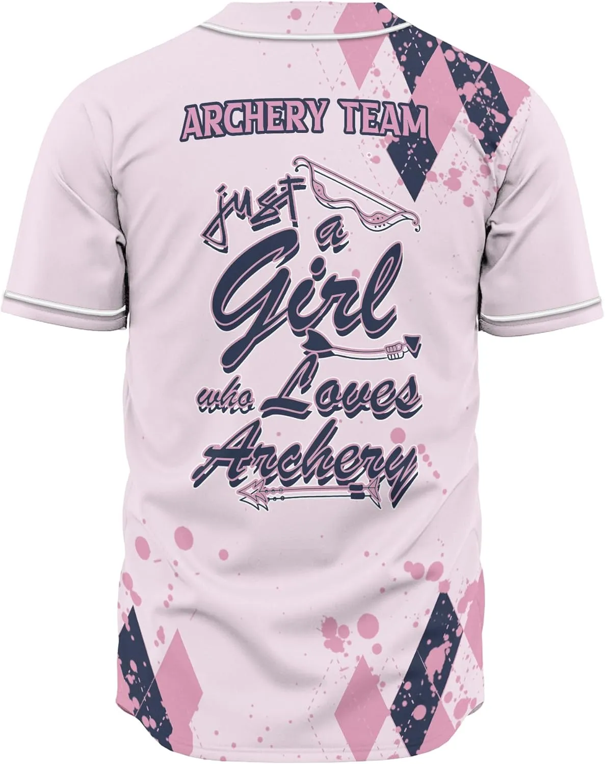 Customized Axe Throwing Button Baseball Jersey with 3D Axe and Polynesian Pattern Graphic On It Sports Tee Shirt