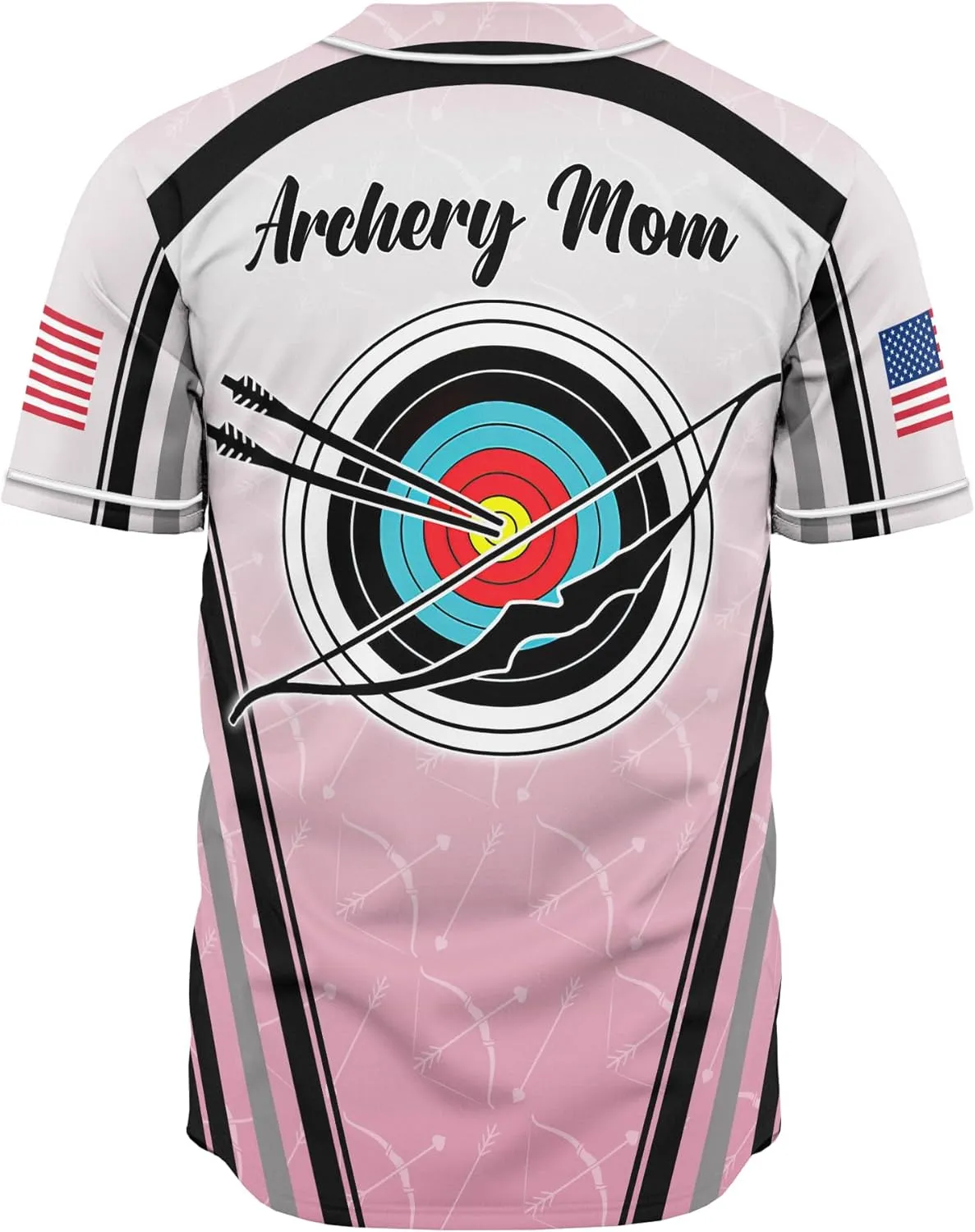 Customized Axe Throwing Button Baseball Jersey with 3D Axe and Polynesian Pattern Graphic On It Sports Tee Shirt