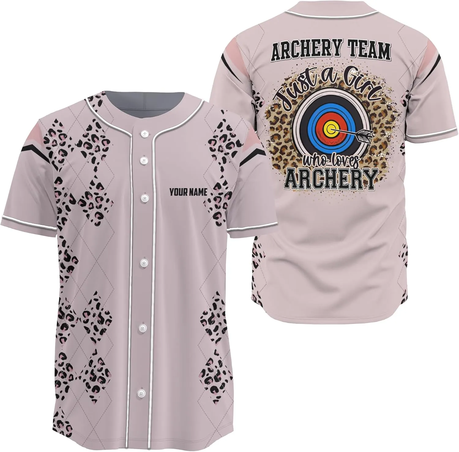 Customized Axe Throwing Button Baseball Jersey with 3D Axe and Polynesian Pattern Graphic On It Sports Tee Shirt