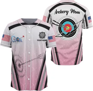 Customized Axe Throwing Button Baseball Jersey with 3D Axe and Polynesian Pattern Graphic On It Sports Tee Shirt
