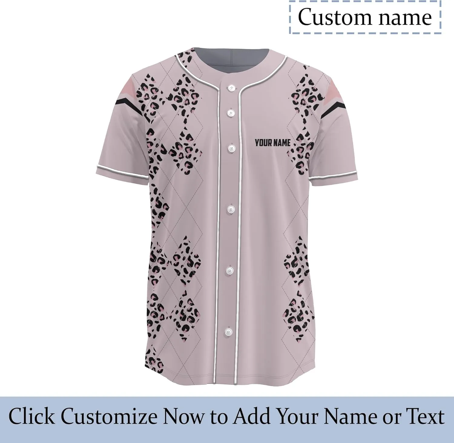 Customized Axe Throwing Button Baseball Jersey with 3D Axe and Polynesian Pattern Graphic On It Sports Tee Shirt