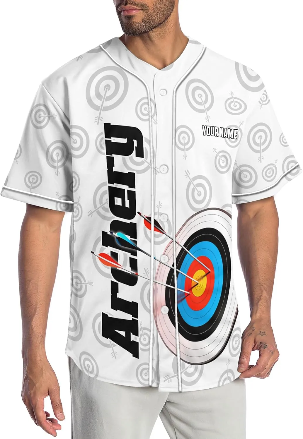 Customized Axe Throwing Themed Long Baseball Jersey with 3D Maori Tribal Pattern Graphic Sports Tee Shirt