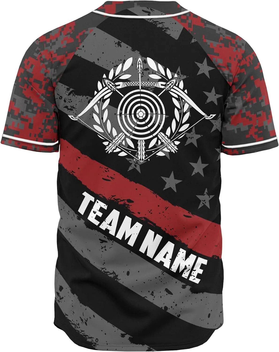 Customized Axe Throwing Themed Long Baseball Jersey with 3D Maori Tribal Pattern Graphic Sports Tee Shirt